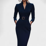 Inês | Elegantne Vööga Kleit