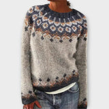 Barbora | Nordic Pattern Knitted Sweater