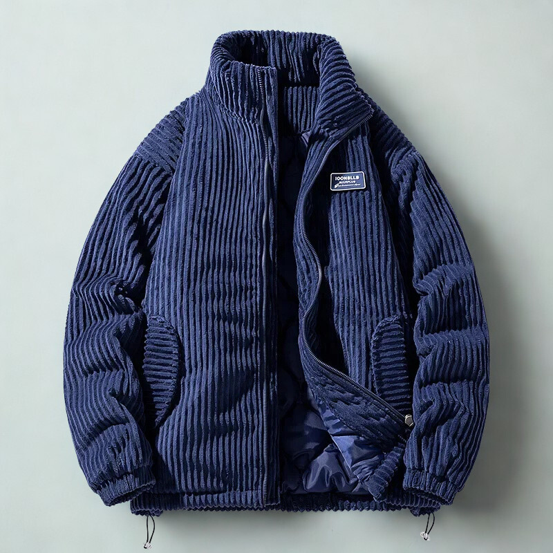 Patrik | Men's Velour Lined Knitted Jacket
