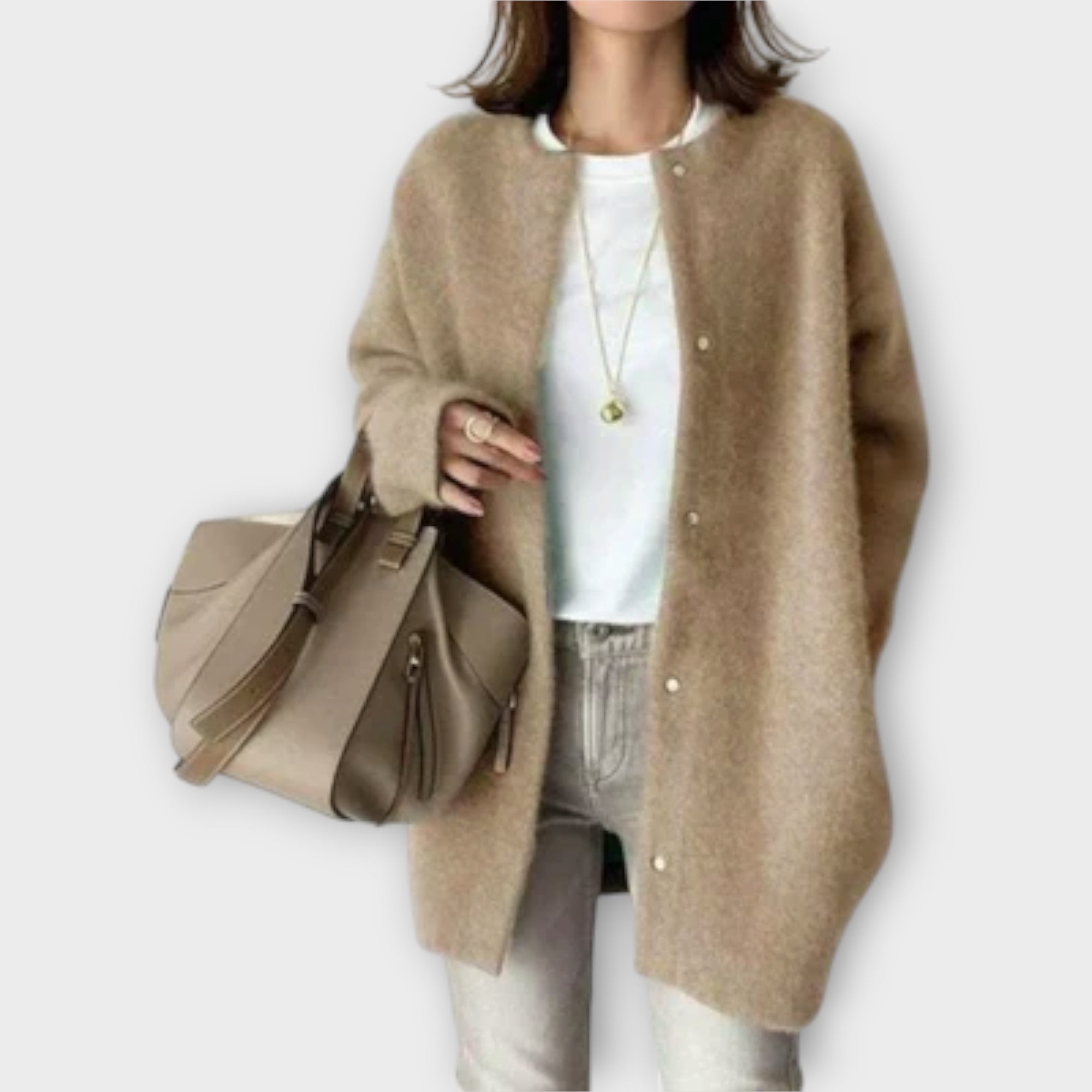 Tereza | Elegants minimālistisks mētelis mūsdienīgai sievietei