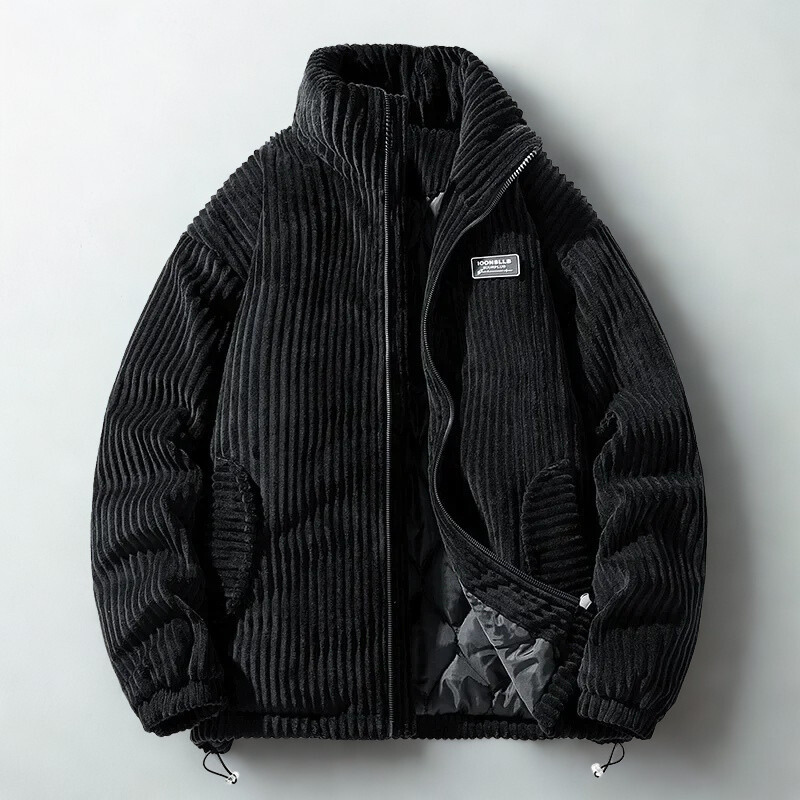 Patrik | Men's Velour Lined Knitted Jacket