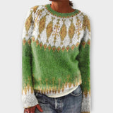 Barbora | Nordic Pattern Knitted Sweater