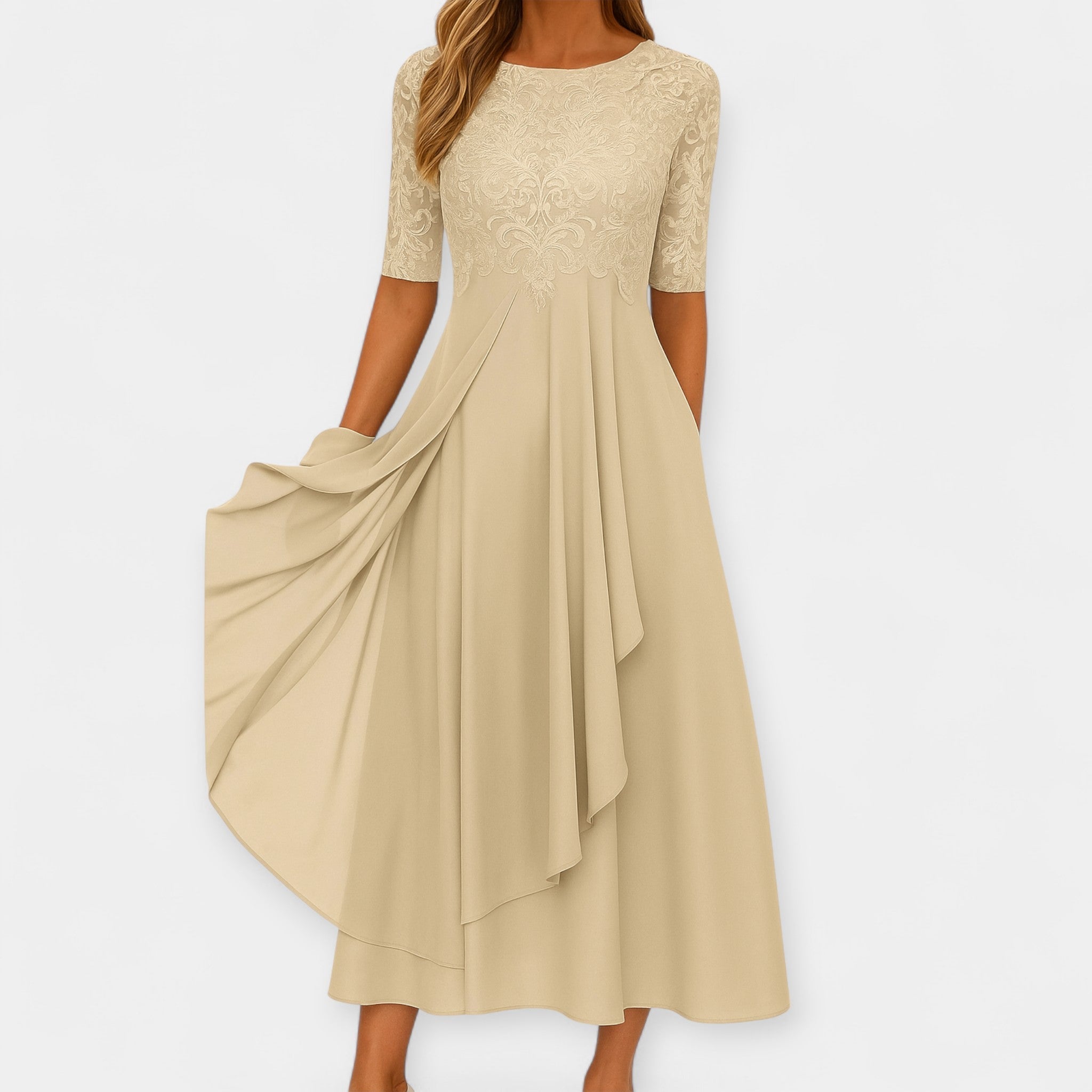 Elena | Elegantne midi kleit