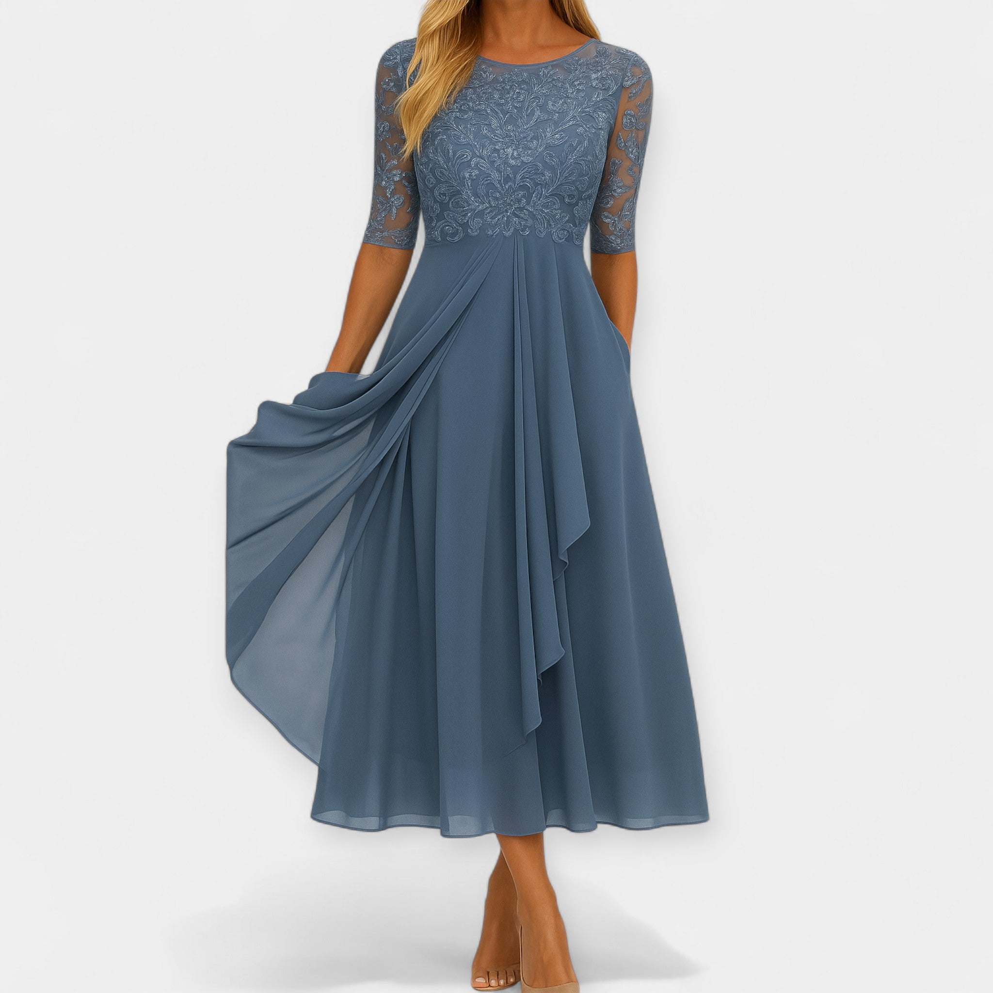 Elena | Elegantne midi kleit
