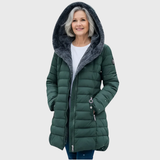 Olivia | veekindel karusnahaga mantel