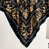 Galina Musta Foulard (100% zīds – 88 cm)
