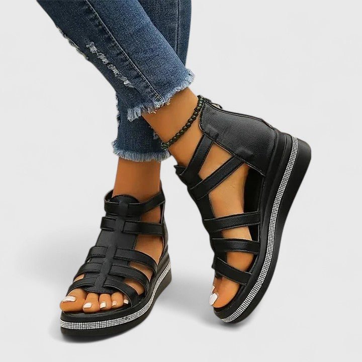 Kendall™ | Ortopēdiskās sandales ar cirkoniem