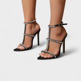Natalia | Korķa platformas stiletto papēži