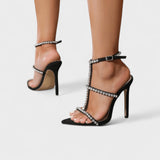Natalia | Korķa platformas stiletto papēži