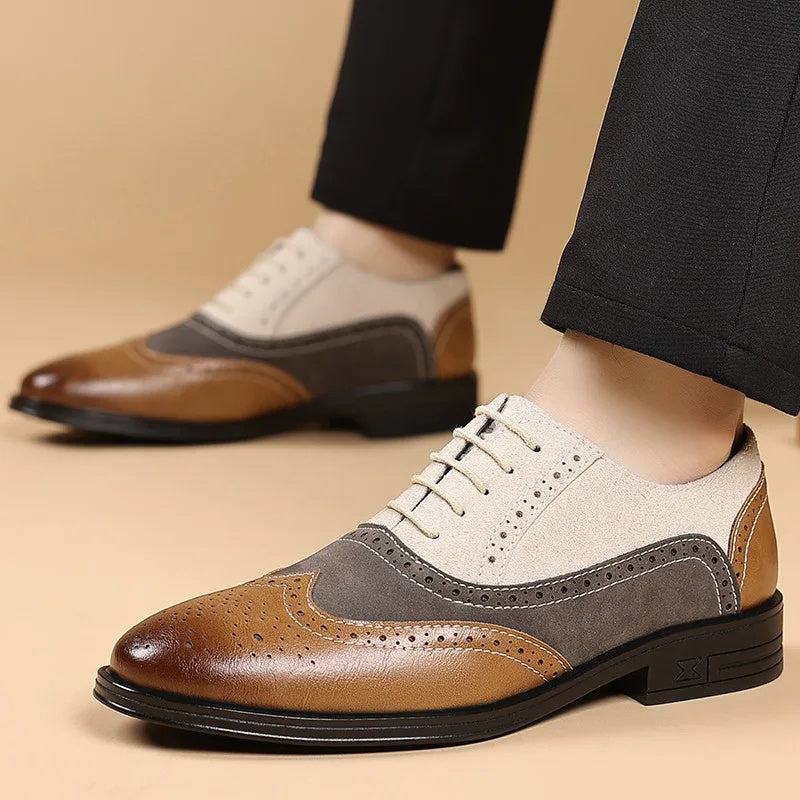 Viljo | VĪRIEŠU BROGUES KURPES AR ŠŅORĒM