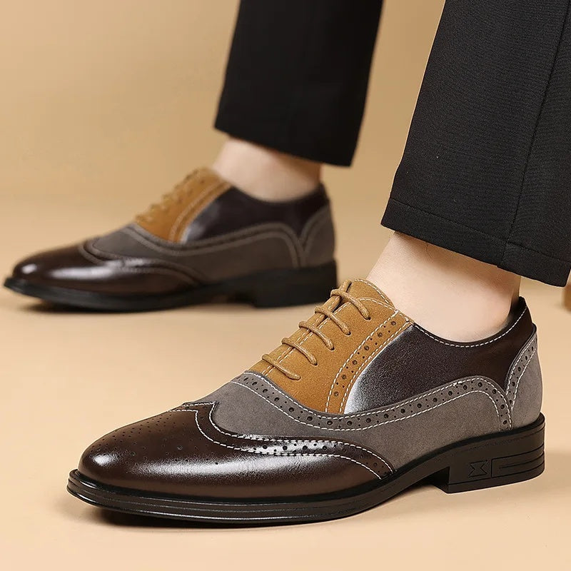 Viljo | VĪRIEŠU BROGUES KURPES AR ŠŅORĒM