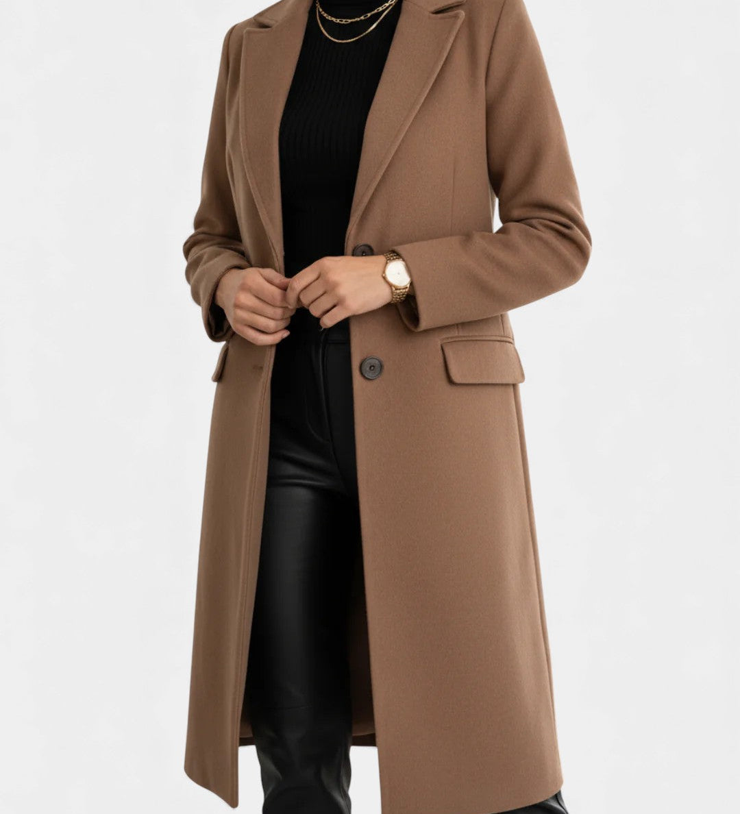 Liis | Elegantne Pikk Mantel