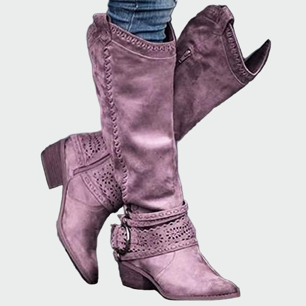 Veselka | Klassikalised nahast cowboy-saapad retro stiilis