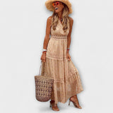 Lola | Boho pitsiga maksikleit